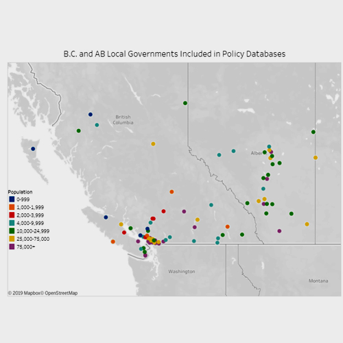 map section of British Columbia and Alberta